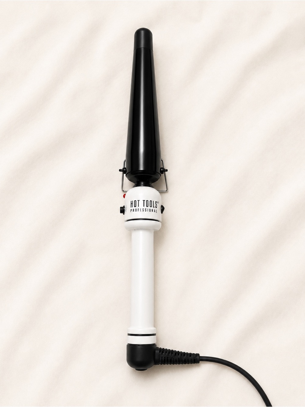 Hot Tools Professional White and Black Tapered Curling Wand